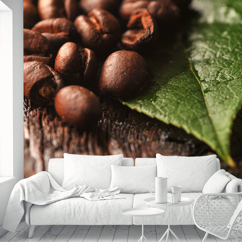 Pastel Color Coffee Bean Mural Decal for Decoration Modern Living Room Wall Decor Clearhalo 'Wall Decor' 'Wall Mural' 2009820