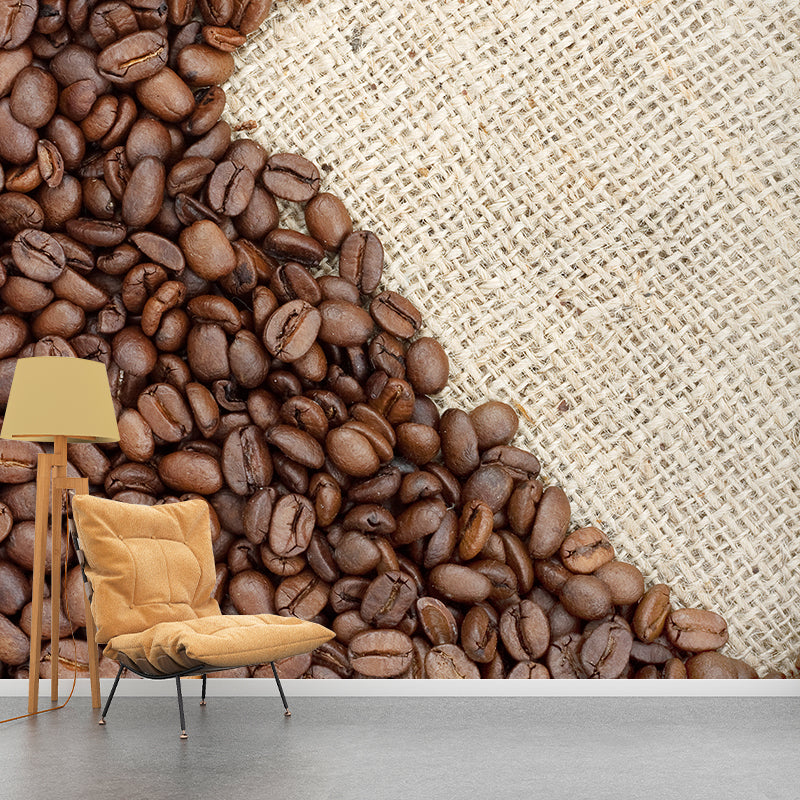 Pastel Color Coffee Bean Mural Decal for Decoration Modern Living Room Wall Decor Clearhalo 'Wall Decor' 'Wall Mural' 2009829