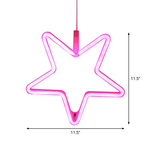 Pentastar Plastic Night Light Modernist LED White Wall Night Lighting for Children Room Clearhalo 'Night Lights' 'Wall Lights' Lighting' 2010436