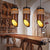 Bamboo Beveled Tube Hanging Light Fixture Factory Dining Room Rope Suspension Lamp in Brown 1 Brown Clearhalo 'Ceiling Lights' 'Industrial Pendants' 'Industrial' 'Middle Century Pendants' 'Pendant Lights' 'Pendants' 'Tiffany' Lighting' 2010502