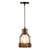 Black 1 Bulb Drop Pendant Factory Metal Bottle Cage Hanging Ceiling Light for Dining Room Black Cord Clearhalo 'Art Deco Pendants' 'Black' 'Cast Iron' 'Ceiling Lights' 'Ceramic' 'Crystal' 'Industrial Pendants' 'Industrial' 'Metal' 'Middle Century Pendants' 'Pendant Lights' 'Pendants' 'Rustic Pendants' 'Tiffany' Lighting' 2010514
