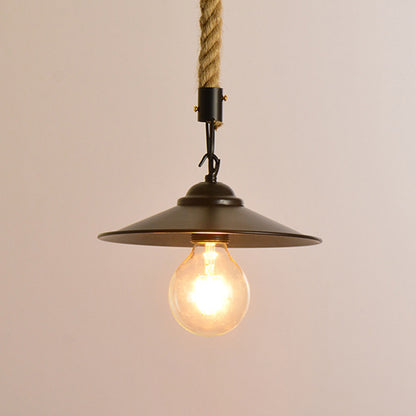 1-Bulb Metallic Suspension Lamp Farmhouse Black Saucer Shade Dining Room Hanging Light Kit Black Clearhalo 'Art Deco Pendants' 'Black' 'Cast Iron' 'Ceiling Lights' 'Ceramic' 'Crystal' 'Industrial Pendants' 'Industrial' 'Metal' 'Middle Century Pendants' 'Pendant Lights' 'Pendants' 'Rustic Pendants' 'Tiffany' Lighting' 2010520