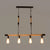 Rope Beige Island Light Fixture Industrial Linear 4-Light Industrial Style Ceiling Pendant with Bare Bulb Design Beige Clearhalo 'Ceiling Lights' 'Island Lights' Lighting' 2010574