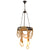 Beige 4 Heads Chandelier Lighting Farmhouse Rubber Tyre Pendant Light Fixture with Open Bulb and Rope Cord Design Beige Clearhalo 'Cast Iron' 'Ceiling Lights' 'Chandeliers' 'Industrial Chandeliers' 'Industrial' 'Metal' 'Middle Century Chandeliers' 'Rustic Chandeliers' 'Tiffany' Lighting' 2010607