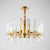 8-Bulb Crystal Rod Pendant Lamp Postmodern Brass Sputnik Living Room Hanging Chandelier Brass Clearhalo 'Ceiling Lights' 'Chandeliers' 'Modern Chandeliers' 'Modern' Lighting' 2010699