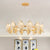 Post-Modern Circle Chandelier Pendant 10/20-Light Crystal Bead Ceiling Suspension Lamp in Gold 10 Gold Clearhalo 'Ceiling Lights' 'Chandeliers' 'Modern Chandeliers' 'Modern' Lighting' 2010737