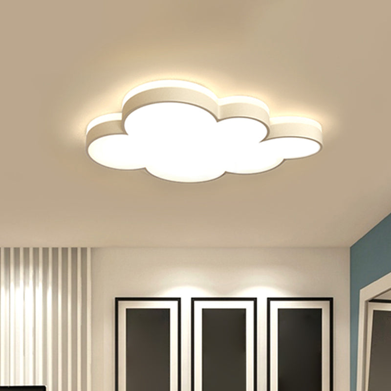Cloud Flush Light Fixture Contemporary Acrylic LED Bedroom Close to Ceiling Lamp Clearhalo 'Ceiling Lights' 'Close To Ceiling Lights' 'Close to ceiling' 'Flush mount' Lighting' 2010808