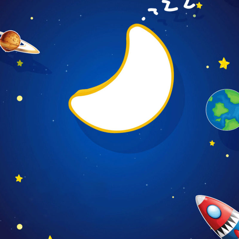 Acrylic Moon Chandelier Lamp Modernist LED Suspension Pendant Light for Kindergarten Yellow Clearhalo 'Ceiling Lights' 'Chandeliers' Lighting' options 2010879_9ab30b3c-5f80-45d9-b843-beb7164fb459