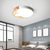 Circle Flush Light Fixture Simplicity LED Acrylic Ceiling Lamp with Wood Antler Decor for Bedroom White Clearhalo 'Ceiling Lights' 'Close To Ceiling Lights' 'Close to ceiling' 'Flush mount' Lighting' 2010928
