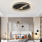 Clock Shaped Flush Mount Lamp Simple Acrylic LED Bedroom Close to Ceiling Light Black Clearhalo 'Ceiling Lights' 'Close To Ceiling Lights' 'Close to ceiling' 'Flush mount' Lighting' 2010949