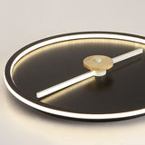 Clock Shaped Flush Mount Lamp Simple Acrylic LED Bedroom Close to Ceiling Light Clearhalo 'Ceiling Lights' 'Close To Ceiling Lights' 'Close to ceiling' 'Flush mount' Lighting' 2010952