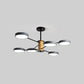 Minimal LED Ceiling Lighting Circle Semi Flush Light with Acrylic Shade for Living Room 6 Grey Clearhalo 'Ceiling Lights' 'Close To Ceiling Lights' 'Close to ceiling' 'Semi-flushmount' Lighting' 2011144