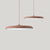 Saucer Metal Suspension Light Contemporary LED Hanging Lighting for Dining Room Pink Clearhalo 'Ceiling Lights' 'Modern Pendants' 'Modern' 'Pendant Lights' 'Pendants' Lighting' 2011175