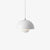 Dome Metal Pendant Lighting Modernist 1 Light Hanging Light Fixture with Inner Orb Shade for Living Room White Clearhalo 'Ceiling Lights' 'Modern Pendants' 'Modern' 'Pendant Lights' 'Pendants' Lighting' 2011237