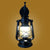 1-Light Wall Lighting Warehouse Dining Room Wall Lamp with Lantern Clear Glass Shade in Black Black Clearhalo 'Art deco wall lights' 'Cast Iron' 'Glass' 'Industrial wall lights' 'Industrial' 'Middle century wall lights' 'Modern' 'Rustic wall lights' 'Tiffany' 'Traditional wall lights' 'Wall Lamps & Sconces' 'Wall Lights' Lighting' 2011492