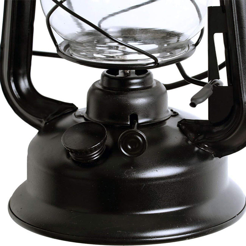 1-Light Wall Lighting Warehouse Dining Room Wall Lamp with Lantern Clear Glass Shade in Black Clearhalo 'Art deco wall lights' 'Cast Iron' 'Glass' 'Industrial wall lights' 'Industrial' 'Middle century wall lights' 'Modern' 'Rustic wall lights' 'Tiffany' 'Traditional wall lights' 'Wall Lamps & Sconces' 'Wall Lights' Lighting' 2011494