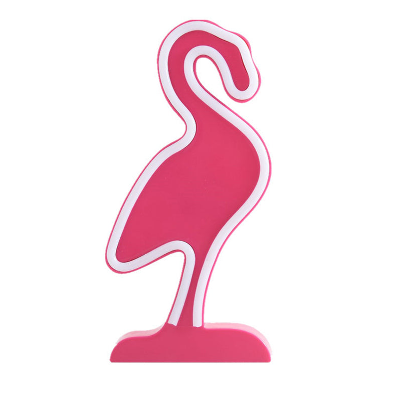 Flamingo Wall Night Lighting Minimalist Plastic LED Bedroom Nightstand Lamp in White Clearhalo 'Modern wall lights' 'Modern' 'Night Lights' 'Wall Lights' Lighting' 2011576