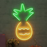 Cartoon Pineapple Mini Nightstand Lighting Plastic LED Bedroom Night Light in White Clearhalo 'Night Lights' 'Wall Lights' Lighting' 2011578
