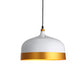 Geometrical Dining Room Drop Lamp Metal 1 Head Contemporary Hanging Light Kit White 13" Clearhalo 'Ceiling Lights' 'Modern Pendants' 'Modern' 'Pendant Lights' 'Pendants' Lighting' 2011733