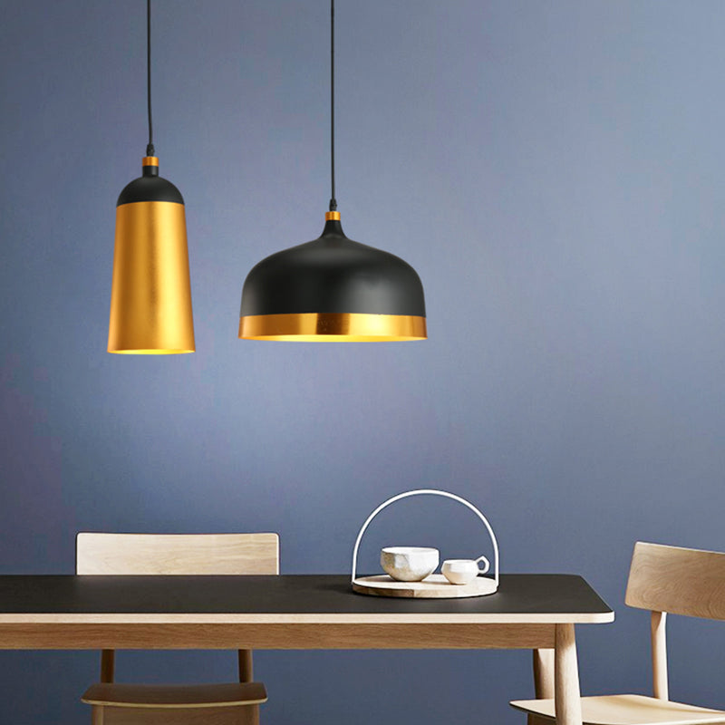 Geometrical Dining Room Drop Lamp Metal 1 Head Contemporary Hanging Light Kit Clearhalo 'Ceiling Lights' 'Modern Pendants' 'Modern' 'Pendant Lights' 'Pendants' Lighting' 2011739