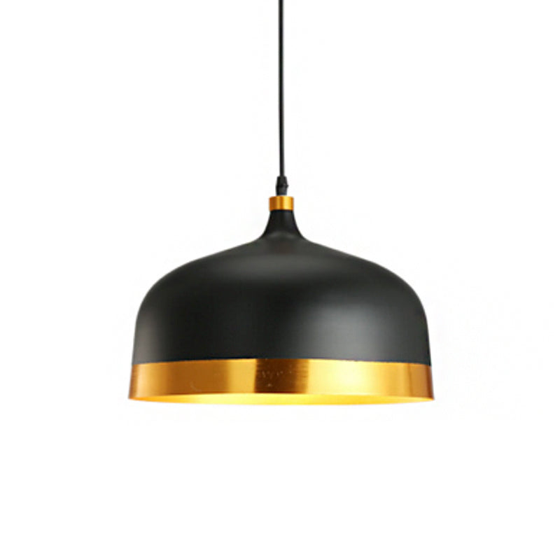 Geometrical Dining Room Drop Lamp Metal 1 Head Contemporary Hanging Light Kit Black 13" Clearhalo 'Ceiling Lights' 'Modern Pendants' 'Modern' 'Pendant Lights' 'Pendants' Lighting' 2011740