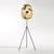 Curved Oval Tripod Floor Reading Light Modernism Metal 1-Light Gold Stand Up Lighting for Bedroom Gold Clearhalo 'Floor Lamps' 'Lamps' Lighting' 2011779