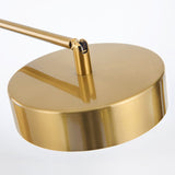 Round Table Lighting Contemporary Metal 1 Head Bedside Nightstand Lamp with Right Angle Arm Clearhalo 'Lamps' 'Table Lamps' Lighting' 2011805