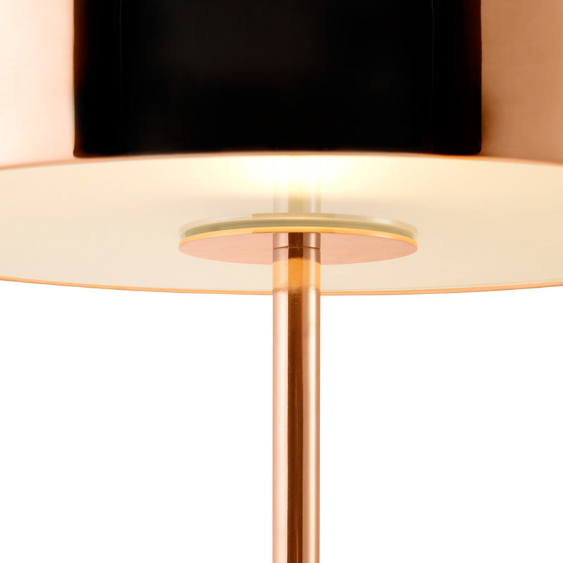 1-Head Dining Room Night Lamp Simple Copper Table Light with Dome Metal Shade Clearhalo 'Lamps' 'Table Lamps' Lighting' 2011859