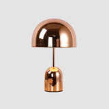 1-Head Dining Room Night Lamp Simple Copper Table Light with Dome Metal Shade Clearhalo 'Lamps' 'Table Lamps' Lighting' 2011862