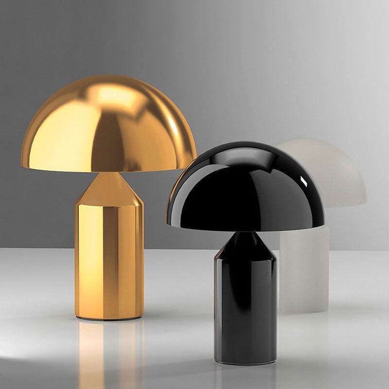Mushroom Night Table Lamp Minimalist Metal 1-Head Nightstand Lighting for Living Room Clearhalo 'Lamps' 'Table Lamps' Lighting' 2011877