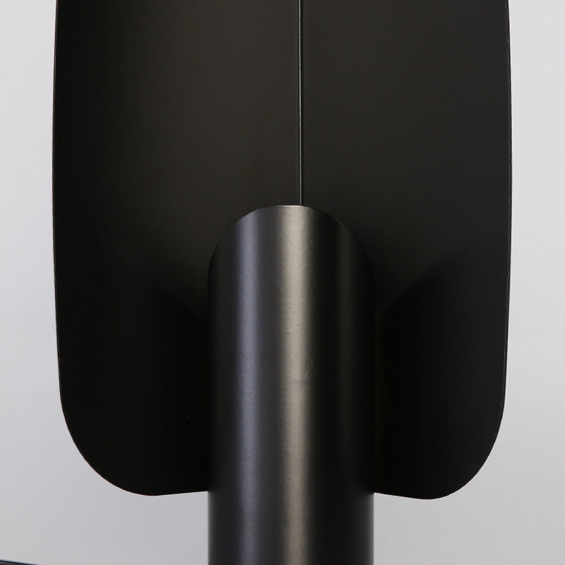 Beveled Tubular Table Lamp Simple Metal 1-Light Bedroom Night Lighting with Curved Panel Clearhalo 'Lamps' 'Table Lamps' Lighting' 2011891