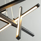 Criss Cross Linear Hanging Chandelier Modernist Acrylic Dining Room LED Ceiling Suspension Lamp Clearhalo 'Ceiling Lights' 'Chandeliers' 'Modern Chandeliers' 'Modern' Lighting' 2011932
