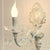 Metal Candle Wall Light Countryside Doorway Wall Lighting Ideas in White with Crystal Draping 1.0 Distressed White Clearhalo 'Wall Lamps & Sconces' 'Wall Lights' Lighting' 2011966