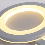 White Ring & Oval Ceiling Light Simple Acrylic LED Flush Mount Light for Adult Child Room Clearhalo 'Ceiling Lights' 'Close To Ceiling Lights' 'Close to ceiling' Lighting' 201215