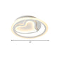 Modern Heart Shaped Ceiling Fixture Acrylic White LED Flush Mount Light for Cafe Bedroom Clearhalo 'Ceiling Lights' 'Close To Ceiling Lights' 'Close to ceiling' 'Flush mount' Lighting' 201316