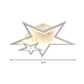 Acrylic Star LED Ceiling Light Fixture Dining Room Modern Ceiling Mount Light in White Clearhalo 'Ceiling Lights' 'Close To Ceiling Lights' 'Close to ceiling' 'Semi-flushmount' Lighting' 201404