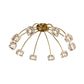 Brass Starburst Ceiling Mount Light Postmodern Crystal Cube 6/10 Heads Living Room Semi Flush Mounted Lamp Clearhalo 'Ceiling Lights' 'Close To Ceiling Lights' 'Close to ceiling' 'Semi-flushmount' Lighting' 2015479