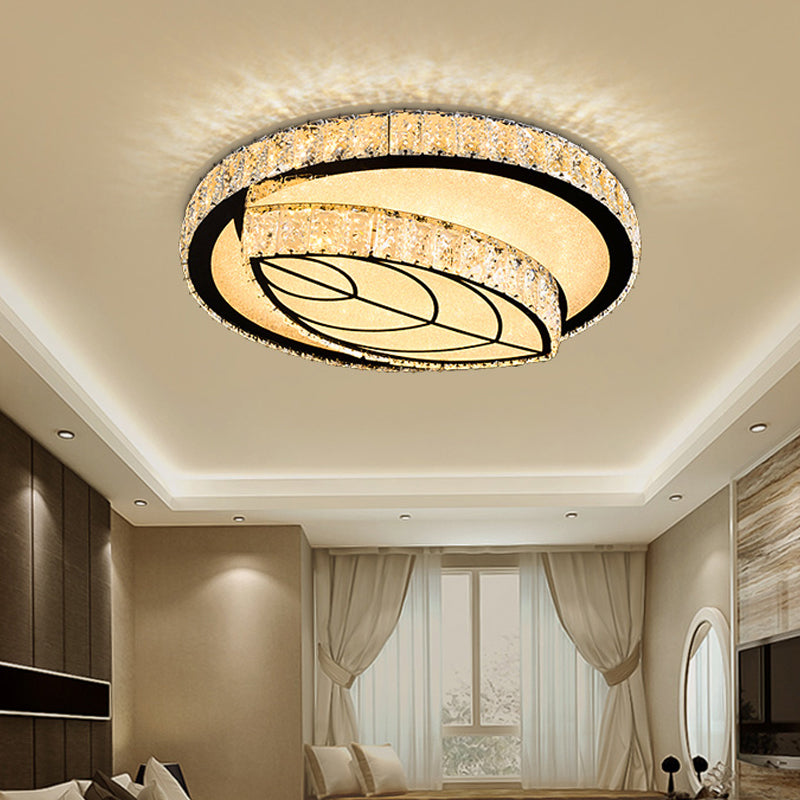 Embedded Crystal Clear Flush Light Loving Heart/Mushroom/Flower Modern Style Surface Mounted LED Ceiling Lamp Clearhalo 'Ceiling Lights' 'Close To Ceiling Lights' 'Close to ceiling' 'Flush mount' Lighting' 2015593