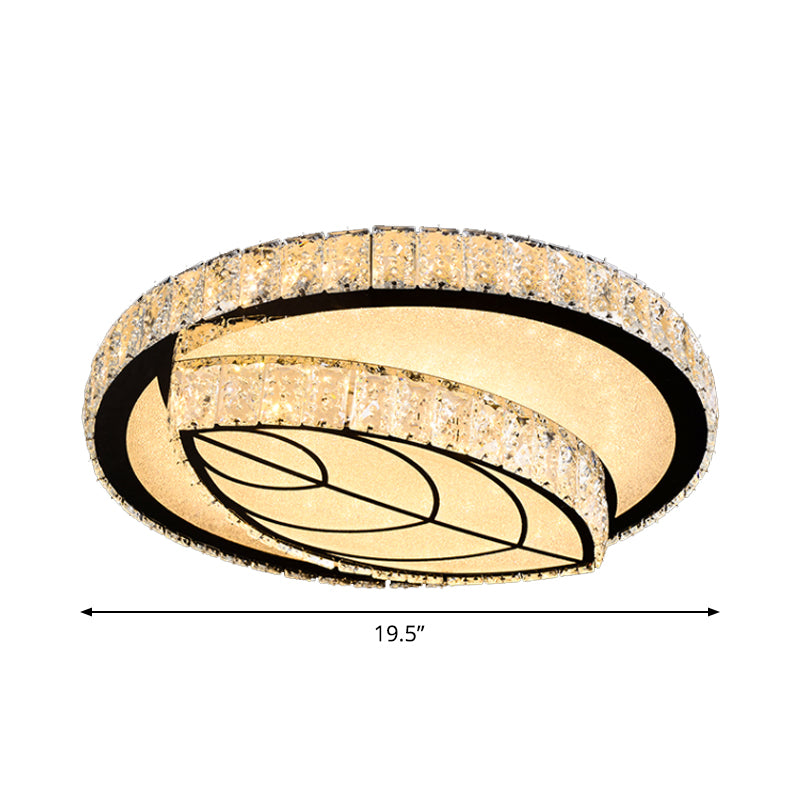 Embedded Crystal Clear Flush Light Loving Heart/Mushroom/Flower Modern Style Surface Mounted LED Ceiling Lamp Clearhalo 'Ceiling Lights' 'Close To Ceiling Lights' 'Close to ceiling' 'Flush mount' Lighting' 2015596