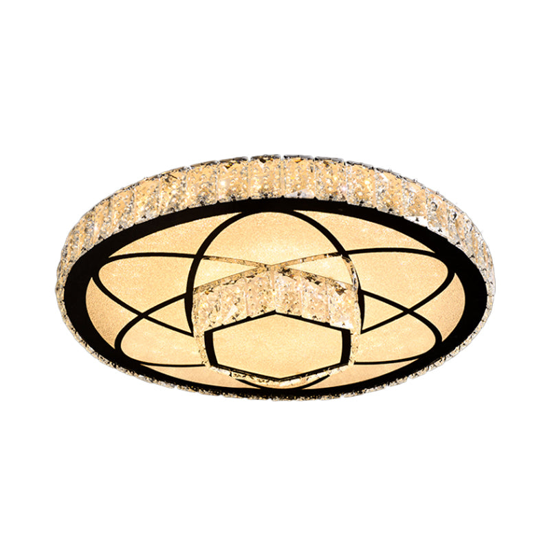 Embedded Crystal Clear Flush Light Loving Heart/Mushroom/Flower Modern Style Surface Mounted LED Ceiling Lamp Clear D Clearhalo 'Ceiling Lights' 'Close To Ceiling Lights' 'Close to ceiling' 'Flush mount' Lighting' 2015597