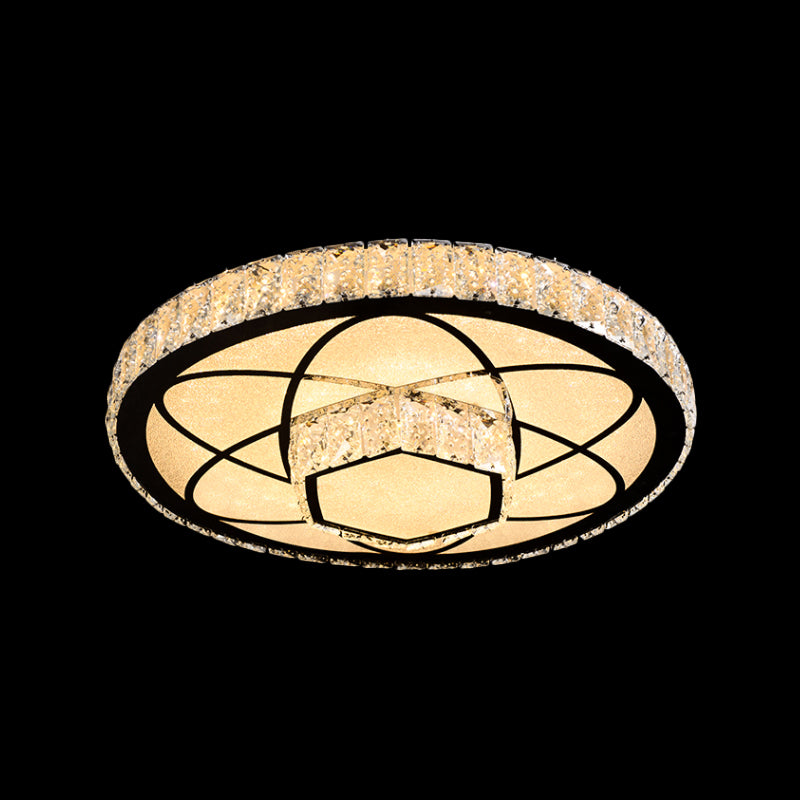 Embedded Crystal Clear Flush Light Loving Heart/Mushroom/Flower Modern Style Surface Mounted LED Ceiling Lamp Clearhalo 'Ceiling Lights' 'Close To Ceiling Lights' 'Close to ceiling' 'Flush mount' Lighting' 2015598