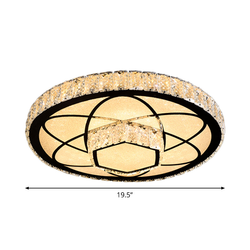 Embedded Crystal Clear Flush Light Loving Heart/Mushroom/Flower Modern Style Surface Mounted LED Ceiling Lamp Clearhalo 'Ceiling Lights' 'Close To Ceiling Lights' 'Close to ceiling' 'Flush mount' Lighting' 2015599