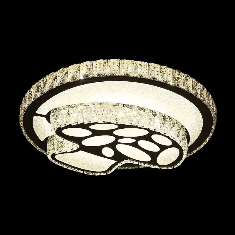 Embedded Crystal Clear Flush Light Loving Heart/Mushroom/Flower Modern Style Surface Mounted LED Ceiling Lamp Clearhalo 'Ceiling Lights' 'Close To Ceiling Lights' 'Close to ceiling' 'Flush mount' Lighting' 2015604
