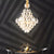 Stylish Modern Cone Pendant Lamp 8/10-Head Clear K9 Crystal Chandelier Light in Silver Silver Clearhalo 'Ceiling Lights' 'Chandeliers' 'Modern Chandeliers' 'Modern' Lighting' 2015823