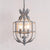 3 Heads Chandelier Lamp Classic Living Room Pendant Lighting with Wire Cage Metal Shade Grey Clearhalo 'Ceiling Lights' 'Chandeliers' Lighting' options 2016165_1d9aa039-316b-4896-8a13-df9c18ab3f35