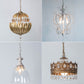 1 Head Metallic Hanging Lamp Kit Traditional Geometrical Dining Room Suspension Pendant Light Clearhalo 'Ceiling Lights' 'Pendant Lights' 'Pendants' Lighting' 2016179