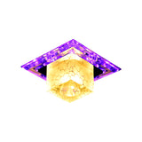 Cubic Shaped Flush Light Fixture Contemporary Crystal LED Chrome Close to Ceiling Lamp for Corridor Clearhalo 'Ceiling Lights' 'Close To Ceiling Lights' 'Close to ceiling' 'Flush mount' Lighting' 2016238