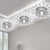 Bowl Shade Flush Mount Minimal Clear Crystal LED Chrome Close to Ceiling Lighting for Foyer Chrome White Clearhalo 'Ceiling Lights' 'Close To Ceiling Lights' 'Close to ceiling' 'Flush mount' Lighting' 2016363