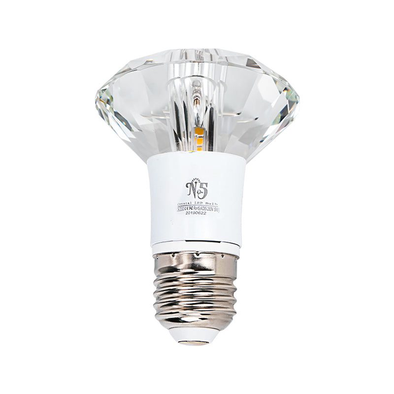 Minimalist LED Flush Mount Lamp Diamond Close to Ceiling Light with Clear Crystal Shade Clearhalo 'Ceiling Lights' 'Close To Ceiling Lights' 'Close to ceiling' 'Flush mount' Lighting' 2016550