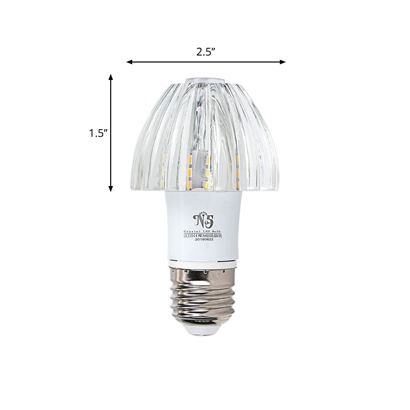 Bowl Mini Flush Mount Lighting Modern Style Clear Crystal LED Aisle Close to Ceiling Lamp Clearhalo 'Ceiling Lights' 'Close To Ceiling Lights' 'Close to ceiling' 'Flush mount' Lighting' 2016556